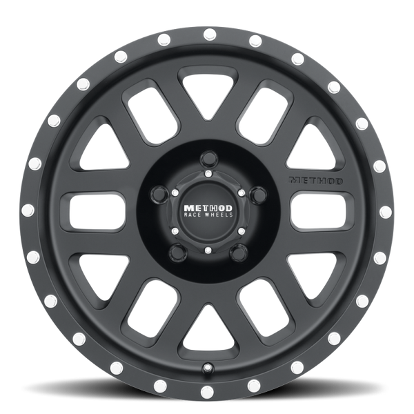 Method MR306 Mesh 18x9 +18mm Offset 5x150 116.5mm CB Matte Black Wheel