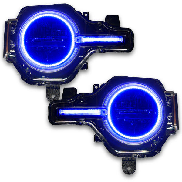 Oracle 21-22 Ford Bronco Headlight Halo Kit w/DRL Bar - Base Headlights -w/2.0 Controller NO RETURNS