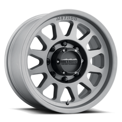 Method MR704 HD 17x9 18mm Offset 8x6.5 130.81mm CB Titanium Wheel