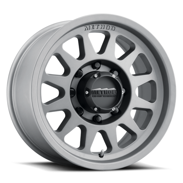 Method MR704 HD 17x9 18mm Offset 8x170 130.81mm CB Titanium Wheel