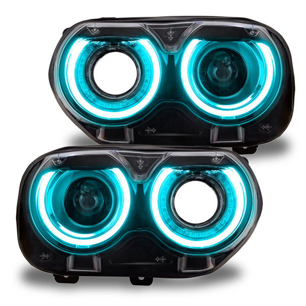 Oracle 15-21 Dodge Challenger RGB+W Headlight DRL Upgrade Kit - ColorSHIFT - BC1