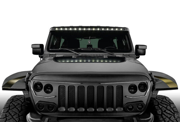 Oracle Jeep Wrangler JL/Gladiator JT Integrated Windhsiled LED Light Bar System