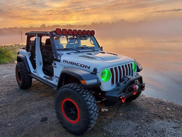 Oracle Oculus Bi-LED Projector Headlights for Jeep JL/Gladiator JT - ColorSHIFT w/ Simple Controller