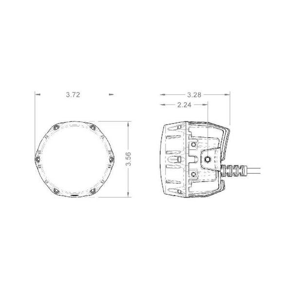 ARB NACHO Quatro Combo 4in. Offroad LED Light - Pair