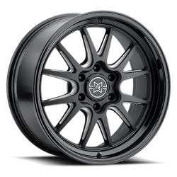 Method Raised MR802 20x10 / 8x180 BP / -18mm Offset / 124.1mm Bore - Double Black Milled Wheel