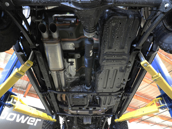 aFe 2021+ Jeep Wrangler JL (392 V8-6.4L) Rock Basher 3in. 304 Stainless Steel Cat-Back Exhaust