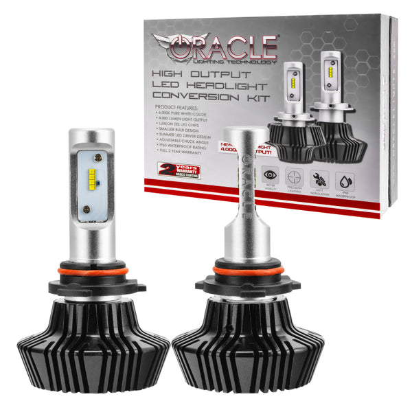 Oracle 9005 4000 Lumen LED Headlight Bulbs (Pair) - 6000K NO RETURNS
