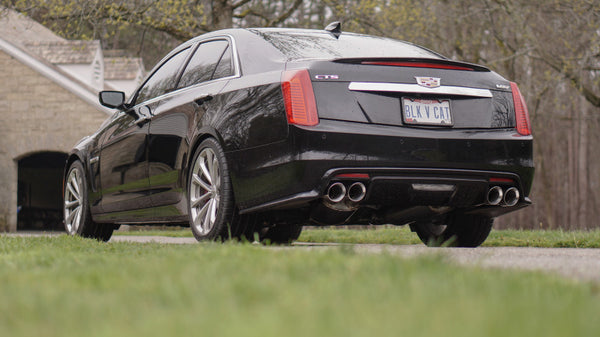Stainless Works 2016-18 Cadillac CTS-V Sedan Catback System Resonated X-Pipe Dual-Mode Mufflers