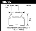 Hawk 14-17 Chevy Corvette / 10-15 Chevy Camaro 6.2L HPS Street Front Brake Pads