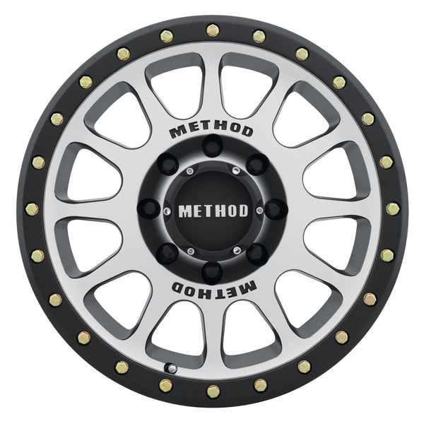 Method MR305 NV 17x8.5 0mm Offset 8x6.5 130.81mm CB Machined/Black Street Loc Wheel