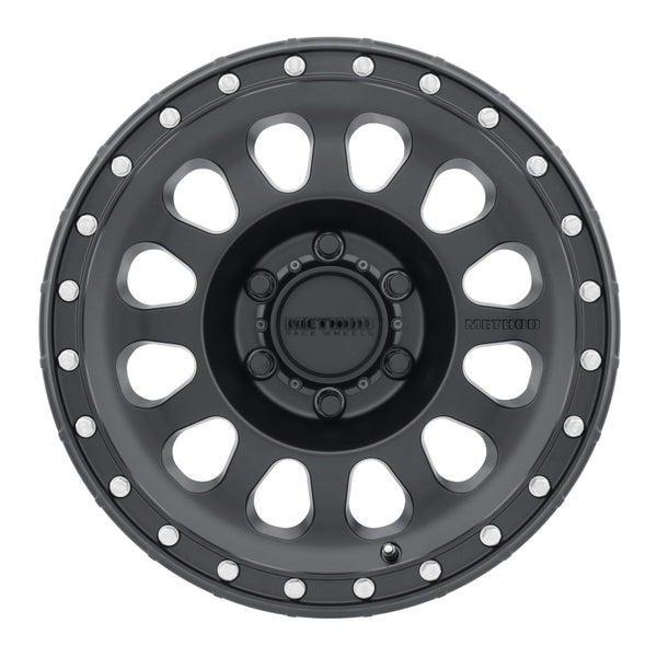 Method MR315 17x9 -12mm Offset 6x5.5 106.25mm CB Matte Black Wheel