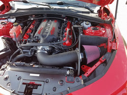 JLT 16-19 Chevrolet Camaro LT1 6.2L Black Textured Cold Air Intake Kit w/Red Filter - Tune Req
