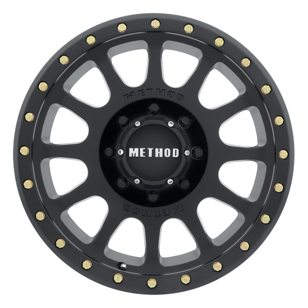 Method MR305 NV 20x10 -18mm Offset 8x180 130.81mm CB Matte Black Wheel
