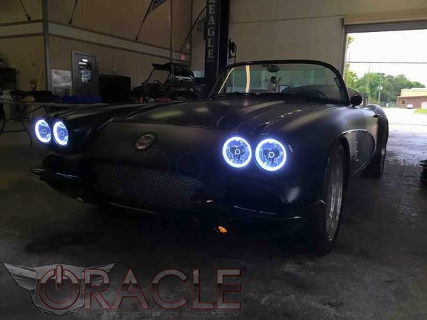 Oracle Pre-Installed Lights 5.75 IN. Sealed Beam - White Halo NO RETURNS