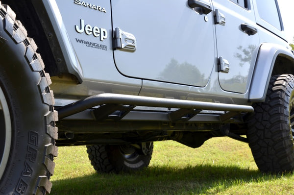 N-Fab Trail Slider Steps 18-20 Jeep Wrangler JL 4 Door SUV - SRW - Textured Black