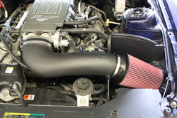 JLT 2010 Ford Mustang GT Black Textured Series 3 Cold Air Intake Kit w/Red Filter - Tune Req