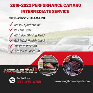 2016-2022 Performance Camaro Intermediate Service