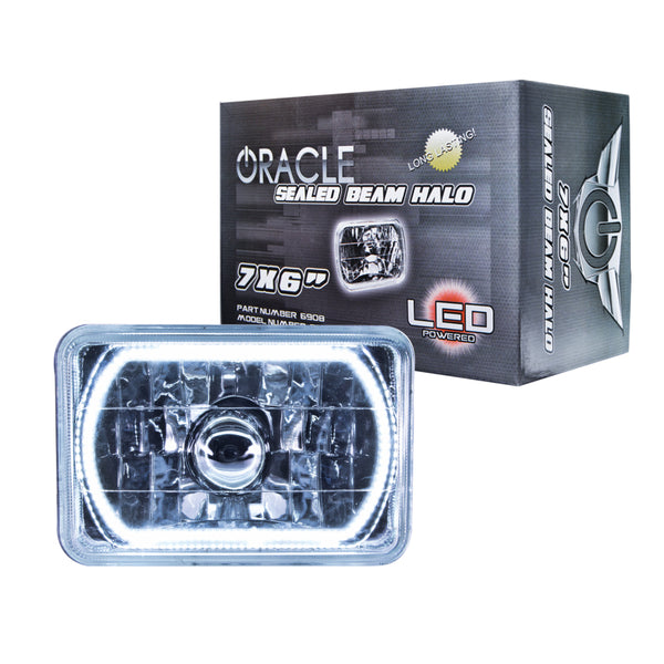 Oracle Pre-Installed Lights 7x6 IN. Sealed Beam - White Halo NO RETURNS