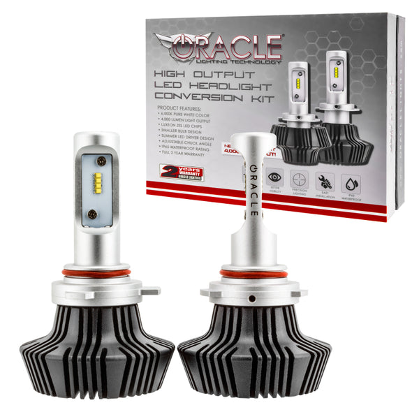 Oracle 9012 4000 Lumen LED Headlight Bulbs (Pair) - 6000K NO RETURNS