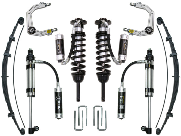 ICON 05-15 Toyota Tacoma 0-3.5in/16-17 Toyota Tacoma 0-2.75in Stg 10 Suspension System w/Billet Uca