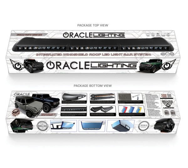 Oracle 2021+ Ford Bronco Integrated Windshield Roof LED Light Bar System NO RETURNS