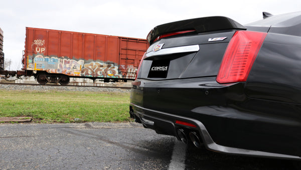 Corsa 2016 Cadillac CTS V 6.2L V8 2.75in Black Xtreme Axle-Back Exhaust