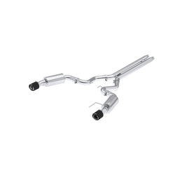 MBRP 2024 Ford Mustang GT S650, 5.0L 3inCat-Back Dual Split Rear with Carbon Fiber Tips (Street)