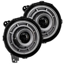 Oracle Jeep Wrangler JL Oculus Bi-LED Projector Headlights- Graphite Metallic - 5500K NO RETURNS