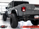 AWE Tuning 20-21 Jeep Gladiator JT 3.6L Tread Edition Cat-Back Dual Exhaust - Diamond Black Tip