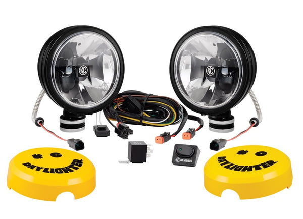 KC HiLiTES Daylighter Gravity G6 LED 20w SAE/ECE Driving Beam (Pair Pack System) - Black SS
