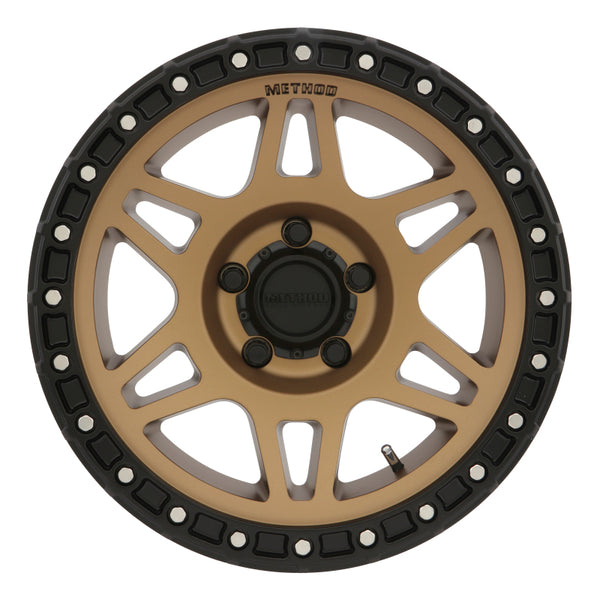 Method MR312 18x9 +18mm Offset 5x150 110.5mm CB Method Bronze/Black Street Loc Wheel