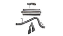 Corsa Cat Back Exhaust, Sport, 3in, Single Side Twin Black 4in Tips, 2015 Chevy Tahoe/GMC Yukon