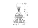 Oracle 9007 4000 Lumen LED Headlight Bulbs (Pair) - 6000K NO RETURNS